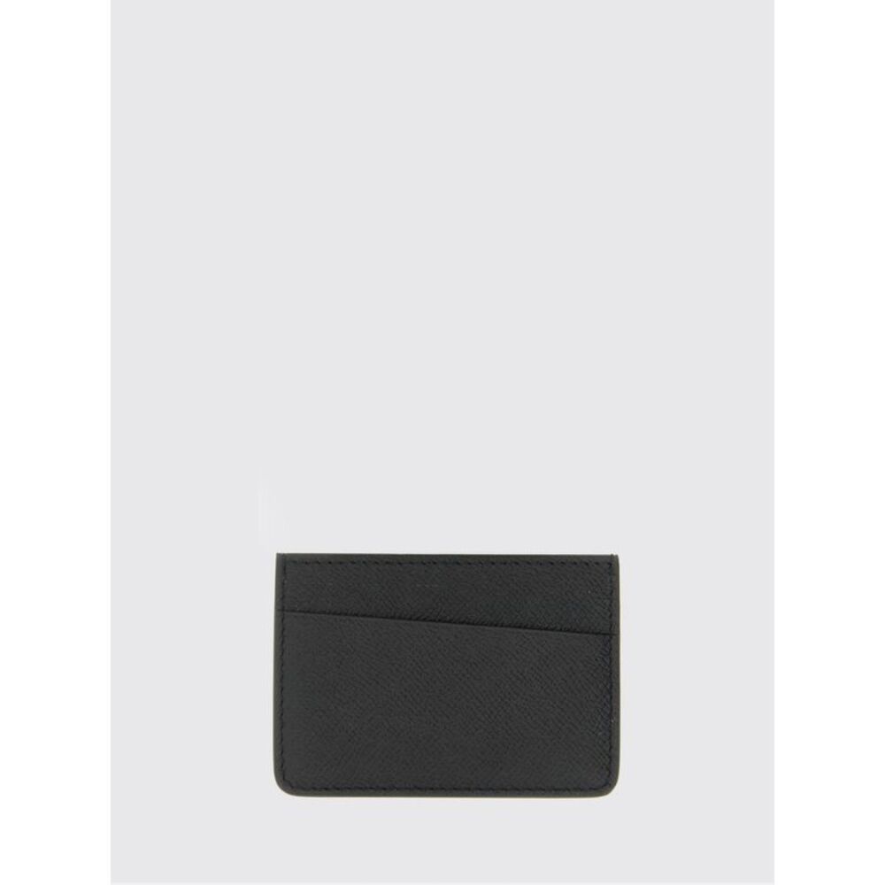 Maison Margiela Men Maison Margiela Flat Calfskin Card Holder With Four Stitches